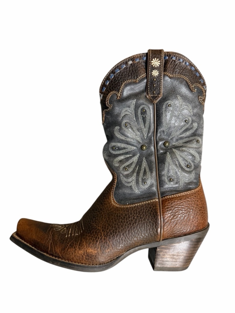 Ariat Daisy leather Western Boots Size 8.5 - Picture 5 of 13